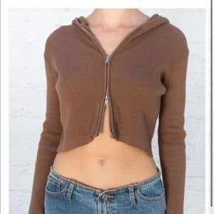BRANDY MELVILLE ARDEN CROP HOODIE